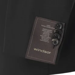 windsor. Sakko aus Wolle schwarz Anzugjacke