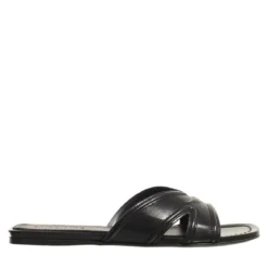 Zadig & Voltaire Azora Mule Vintage Patent Noir Slides